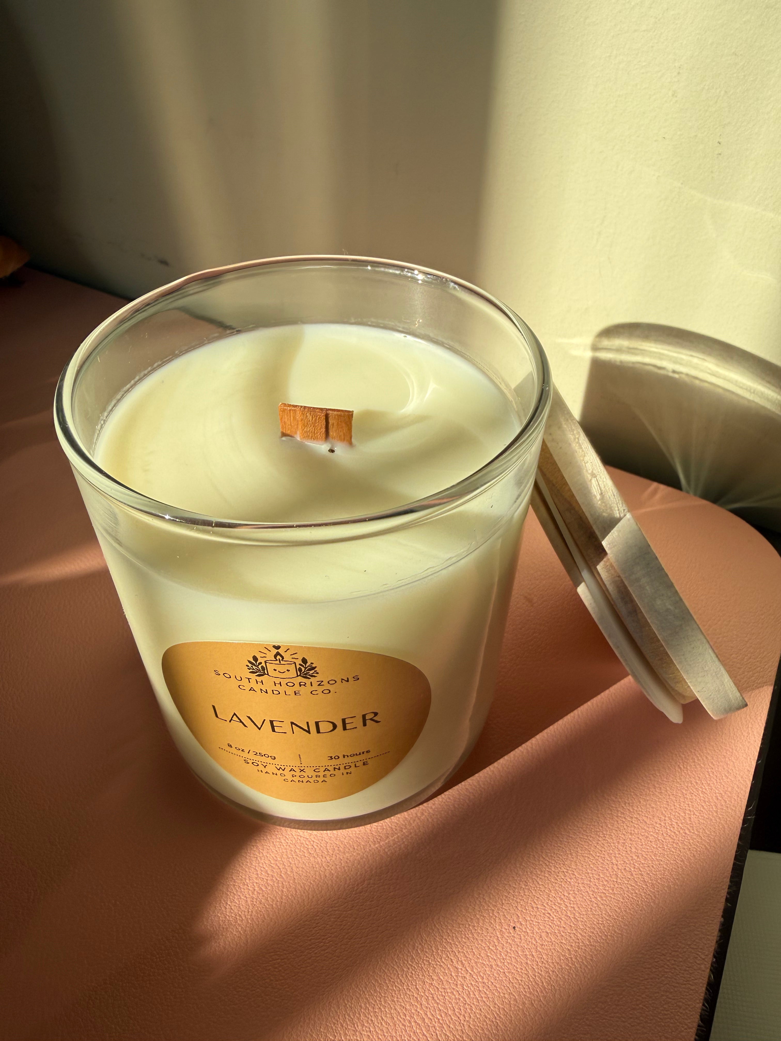 Lavender -Candle with a Hidden Message