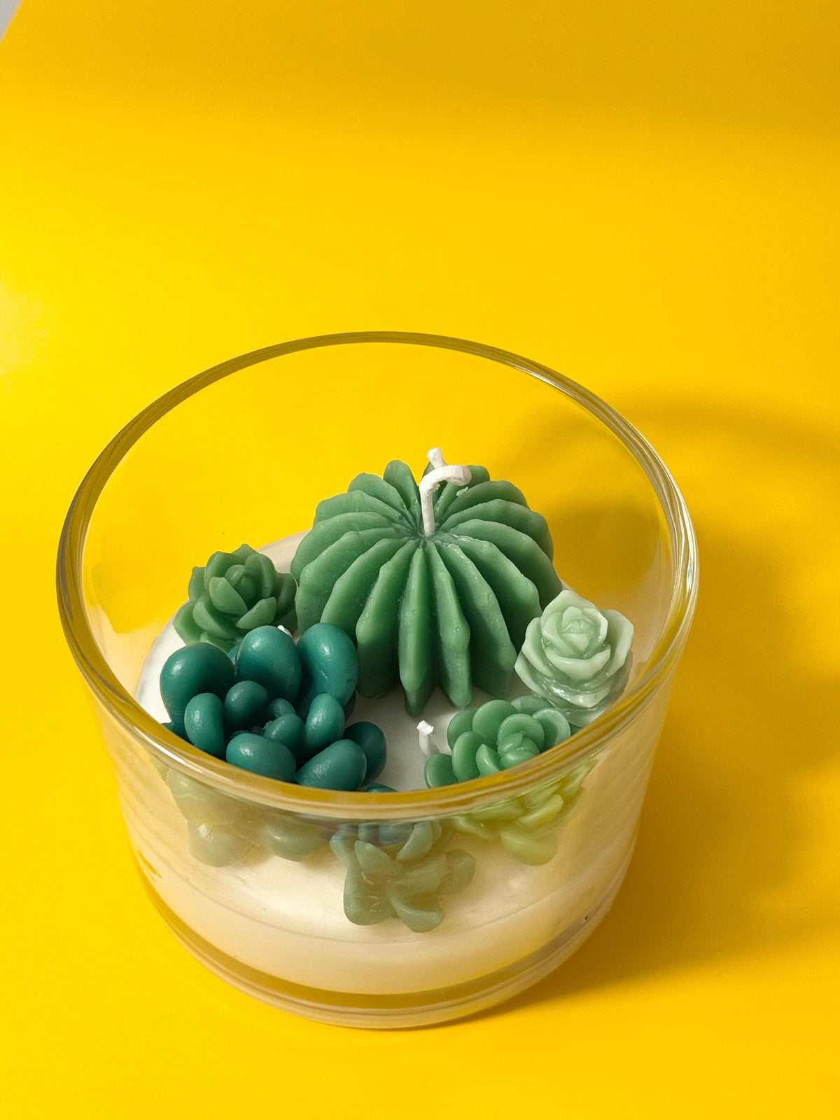 Succulent Terrarium Candle: Hand-Poured Soy Wax Candle
