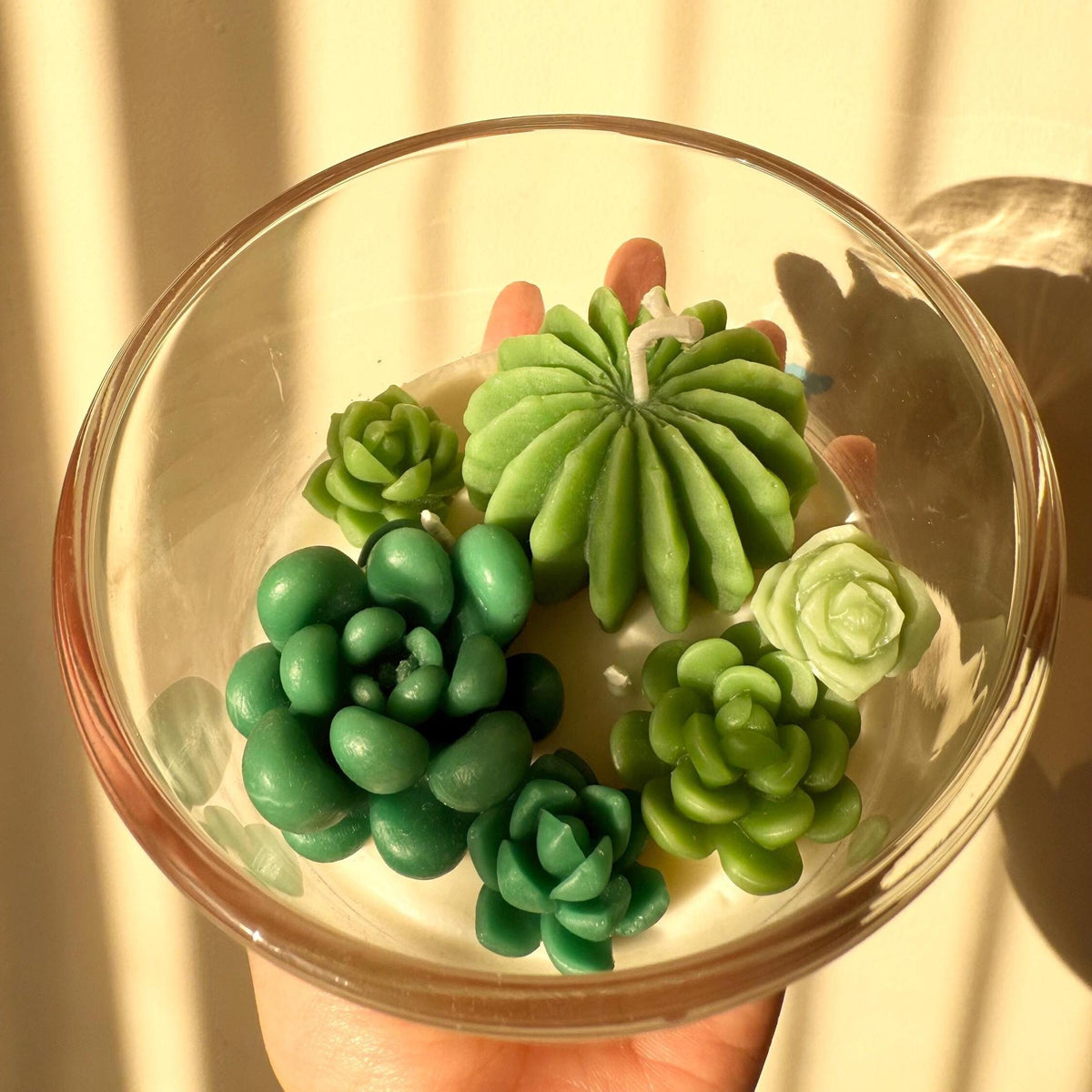 Succulent Terrarium Candle: Hand-Poured Soy Wax Candle