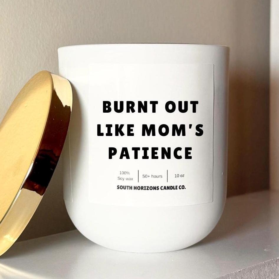 Personalized Mother's Day Candle: Funny Scented Soy Wax Candle with Wooden Wick