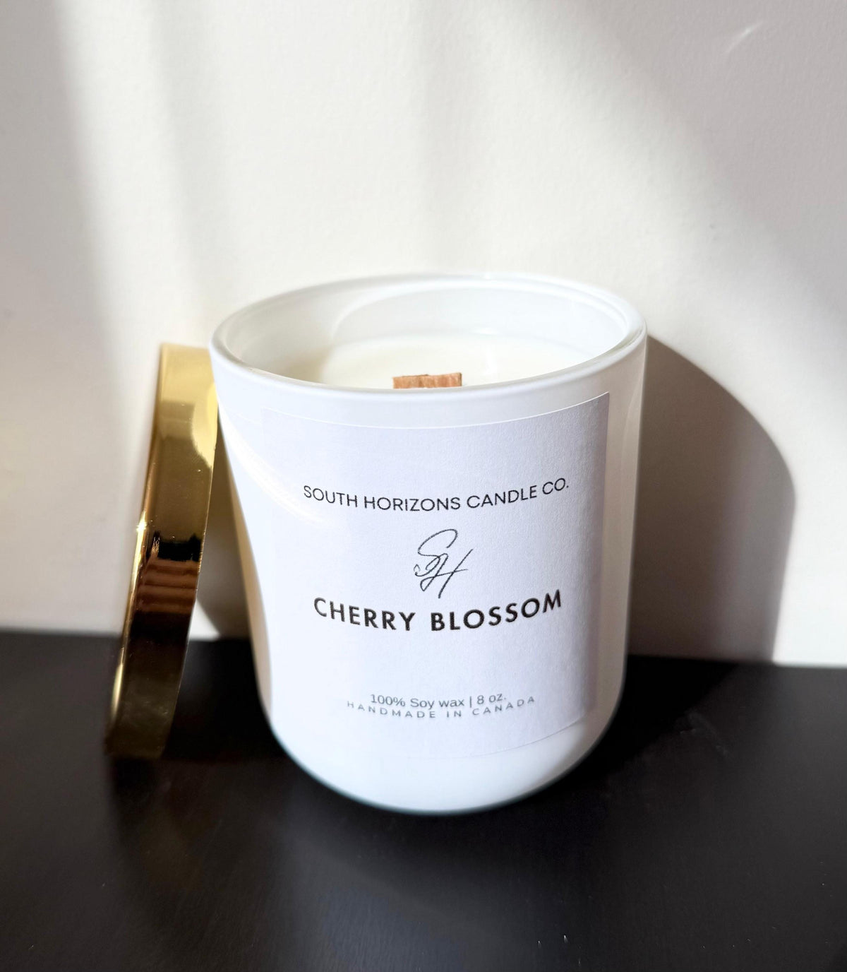 soy wax candles CherryBlossom |Wooden wick candle | scented candle for friend her| Housewarming gifts| Gifts for mom  scented soy candle