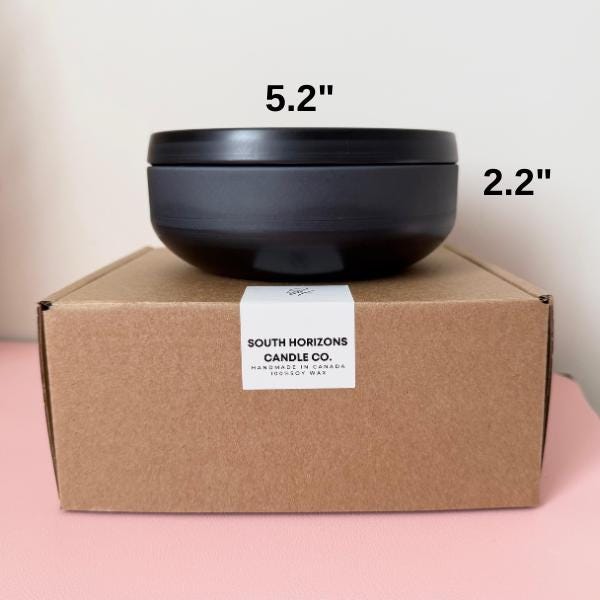 Custom Scented Candle Tin: 16 oz Soy Wax Wooden Wick Candle